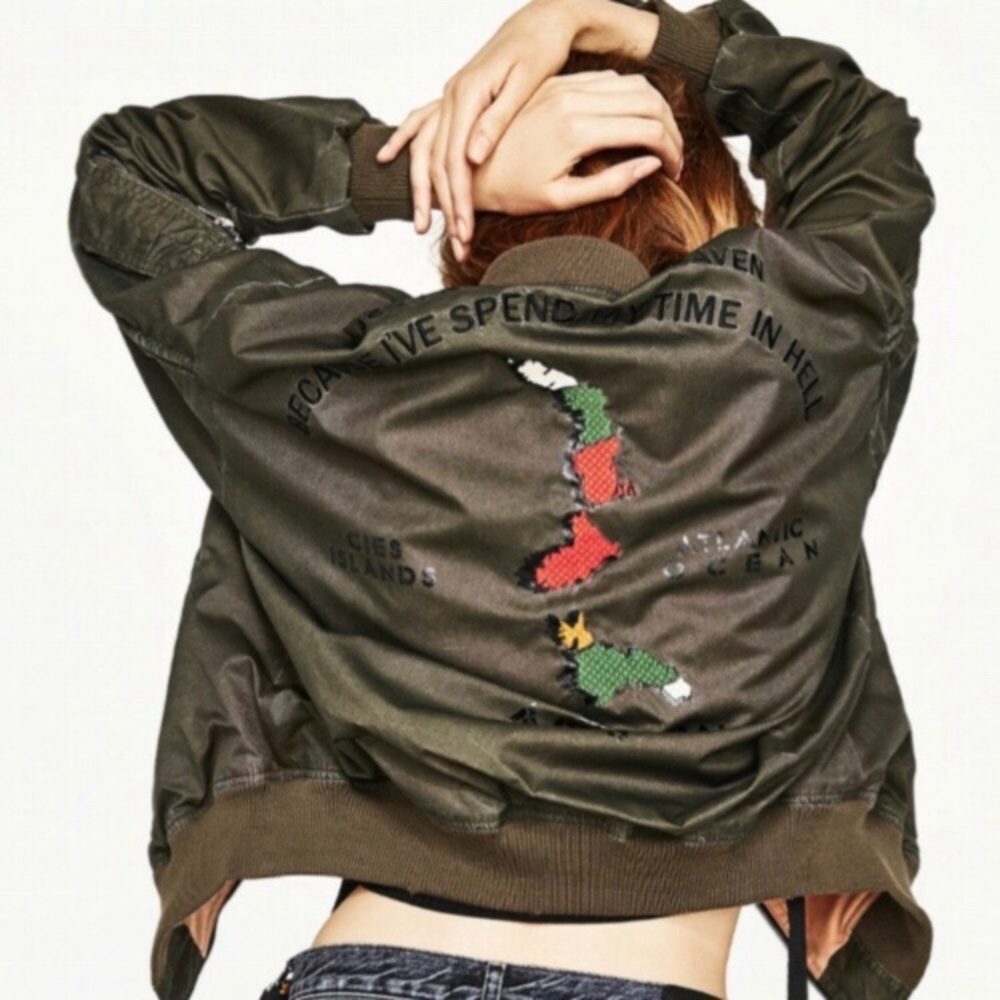 NWT ZARA THE SALVATION ARMY BOMBER JACKET - Picture 2 of 10